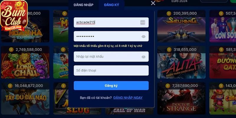 Hướng dẫn đăng ký tài khoản BumClub dễ dàng